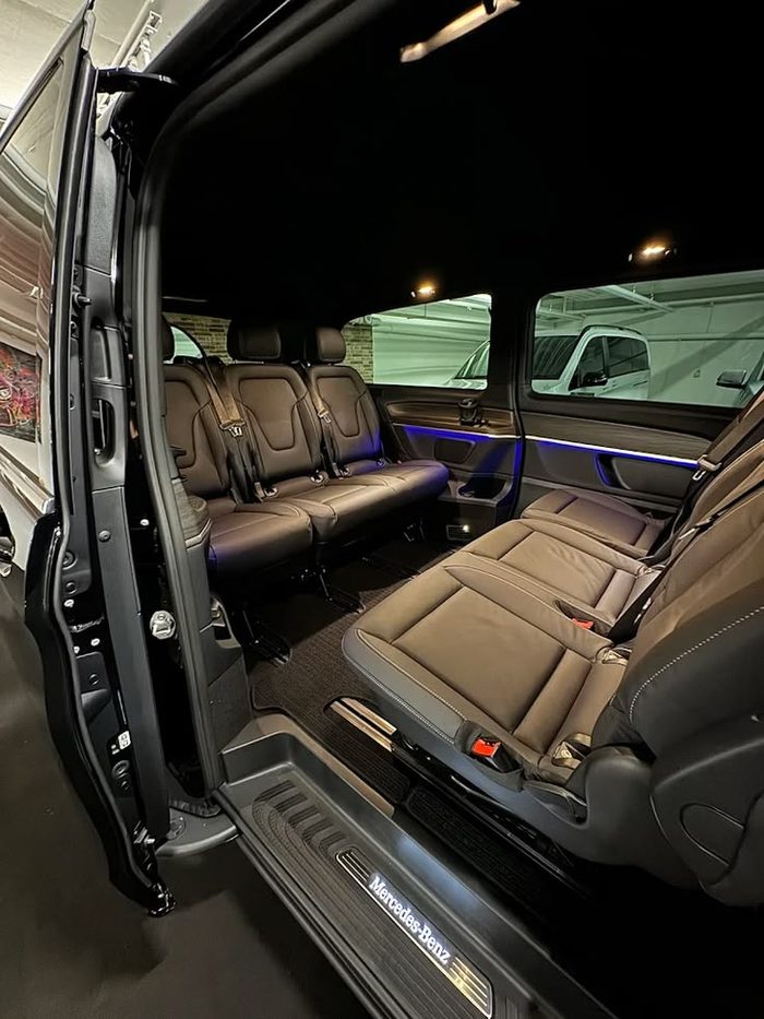 Mercedes V-Class interior with leather seats